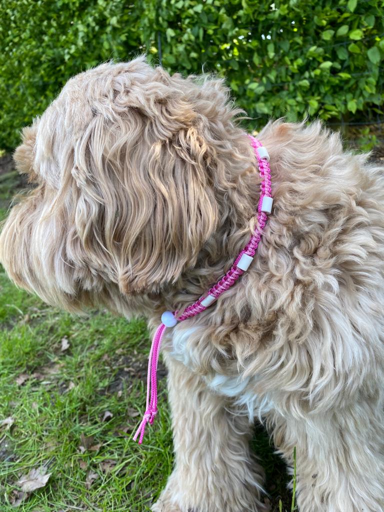 Tekenband licht roze/donker roze