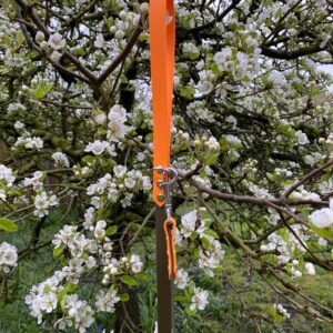 Looplijn oranje/leger groen