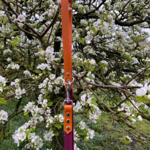 Looplijn oranje/wijnrood