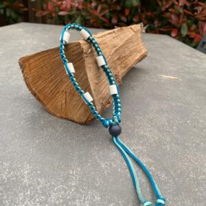 Tekenband aqua groen/zeeblauw