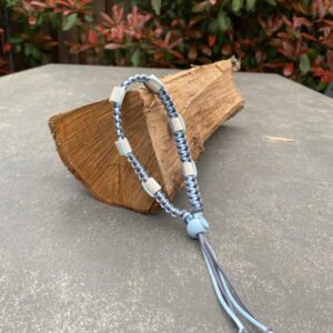 Tekenband grijs/licht blauw