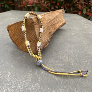 Tekenband licht geel/grijs