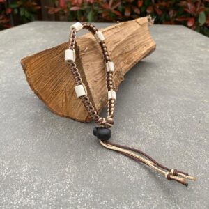 Tekenband beige/bruin