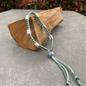 Tekenband licht groen/grijs