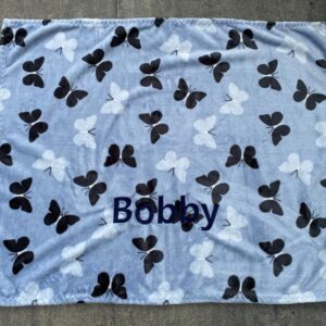 Kleedje blauw vlinders