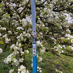 Looplijn pastel blauw/blauw